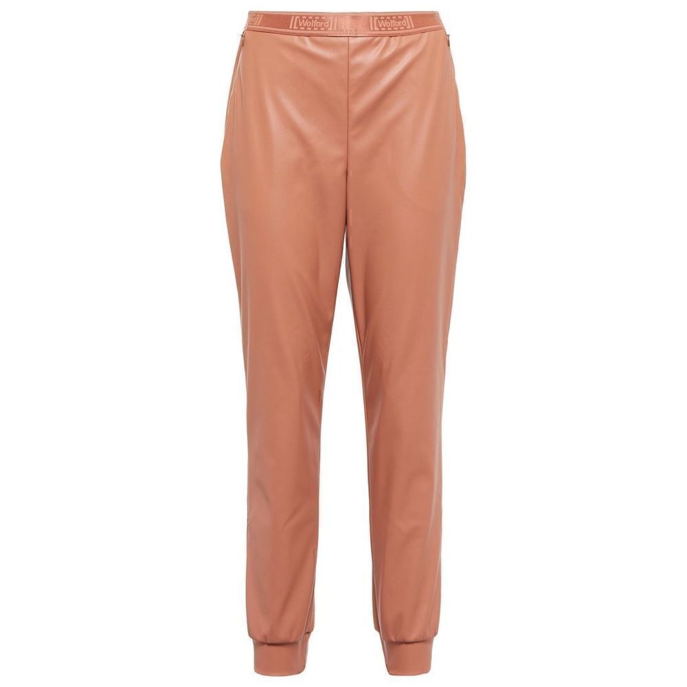 NWT Wolford Vegan Leather Trouser Pants Caramel XS